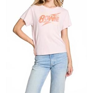 NEW CHASER david bowie rebel magic tee in pink